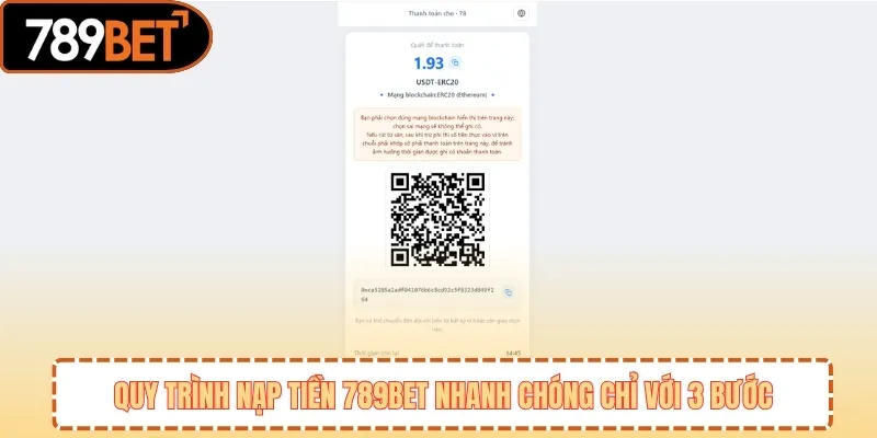 Quy trình nạp tiền 789BET nhanh chóng chỉ với 3 bước 